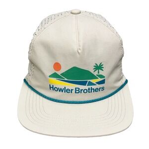 Howler Bros Hat Cap SnapBack Tan Aperture Tech Vented Performance Rope Hiking